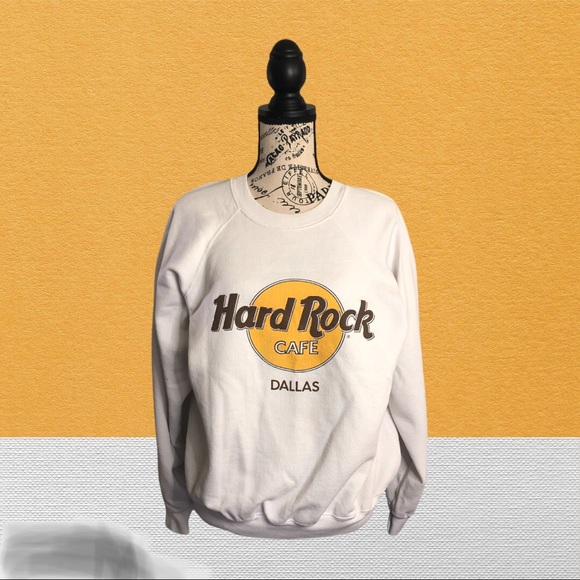 Hard Rock Cafe Tops - ‼️SOLD HARD ROCK CAFÉ Dallas Crew Neck Sweatshirt